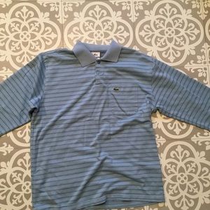 Two Lacoste men’s shirts.